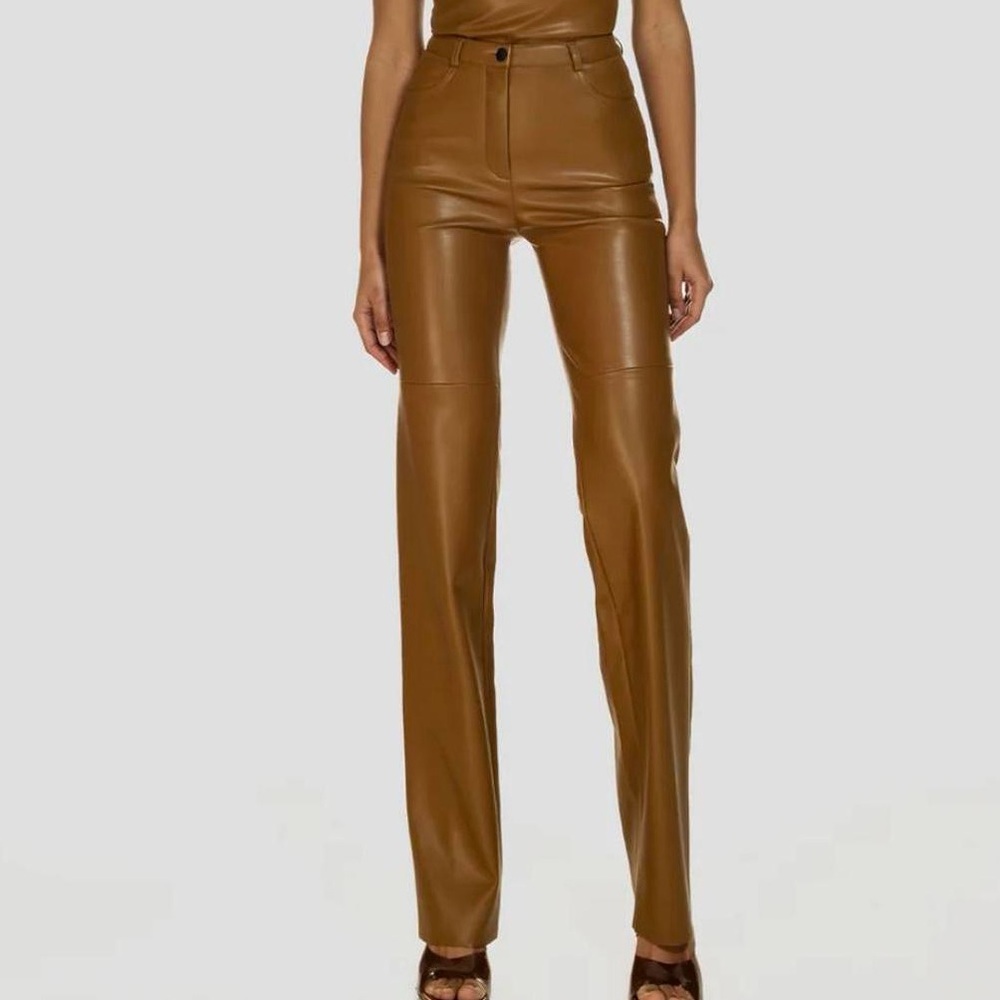 CULTNAKED brown leather pants size S